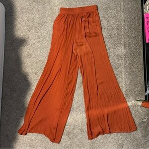 Zara Terracotta Wide-Leg Pants